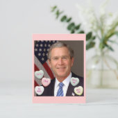 Valentinstag George Bush Feiertagskarte (Stehend Vorderseite)