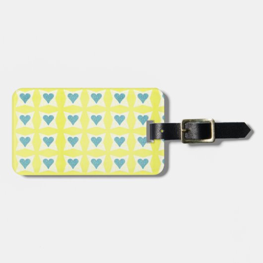 Valentinstag Gepäckmarke Gepäckanhänger (Vorderseite horizontal)