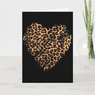 Valentinstag Gepard Herz Shirt Karte
