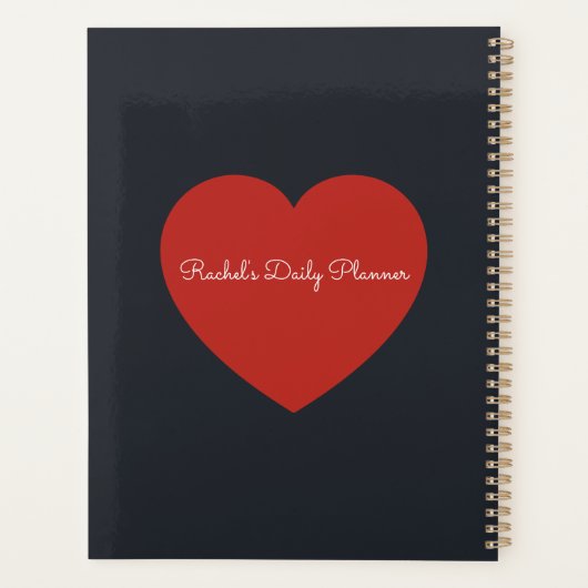 Valentinstag Gerahmtes Paar Planer (Rückseite)