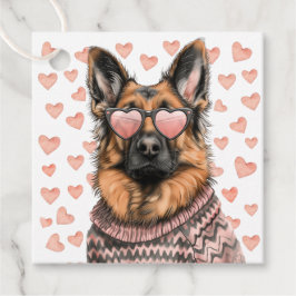 Valentinstag German Shepherd Dog Geschenkanhänger