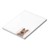 Valentinstag German Shepherd Dog Notizblock (Rotiert)