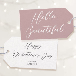 Valentinstag Geschenk-Anhänger Elegante Schrift St Geschenkanhänger