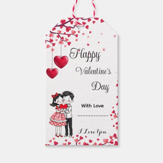 Valentinstag-Geschenk-Anhänger Geschenkanhänger (Vorderseite)