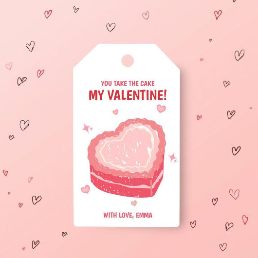 Valentinstag-Geschenk-Anhänger 'You Take the Cake' Geschenkanhänger