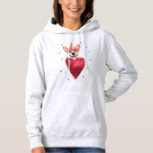 Valentinstag Geschenk Corgi Hund Hoodie (Vorderseite)