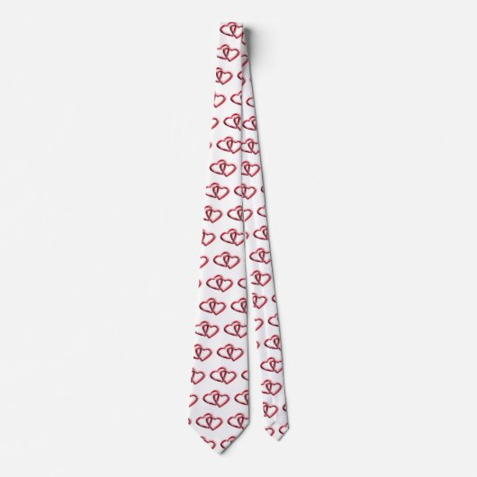 Valentinstag-Geschenk des Doppelherzes Krawatte (Vorderseite)