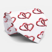 Valentinstag-Geschenk des Doppelherzes Krawatte (Gerollt)