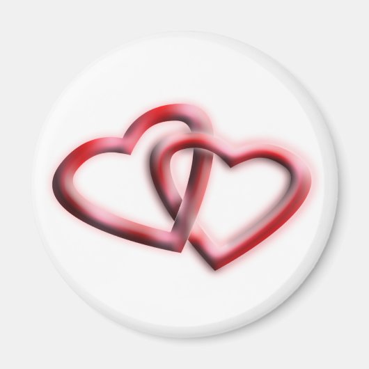 Valentinstag-Geschenk des Doppelherzes Magnet (Vorne)