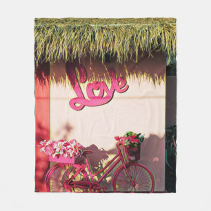 Valentinstag Geschenk für Biker Fleecedecke