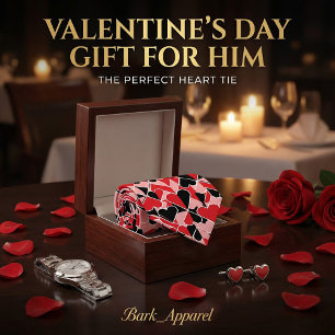 Valentinstag-Geschenk für Freund/Ehemann Krawatte