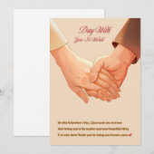 Valentinstag-Geschenk für ihn Feiertagskarte (Vorne/Hinten)