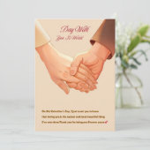 Valentinstag-Geschenk für ihn Feiertagskarte (Stehend Vorderseite)