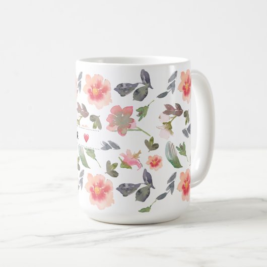 Valentinstag-Geschenk für immer Kaffeetasse (VorderseiteRechts)