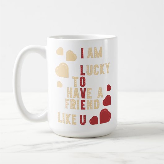 Valentinstag-Geschenk im Retrostil. Kaffeetasse (Links)