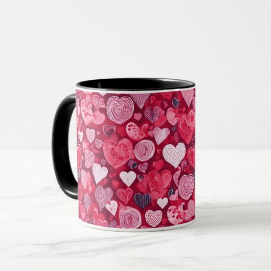 Valentinstag Geschenk Kaffee Tasse (Vorderseite Links)