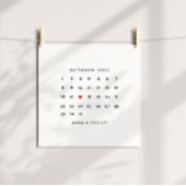 Valentinstag Geschenk, Kalender Poster