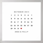Valentinstag Geschenk, Kalender Poster (Vorne)