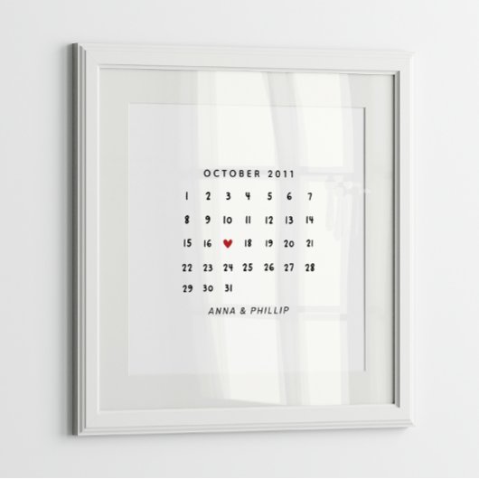 Valentinstag Geschenk, Kalenderposter Poster