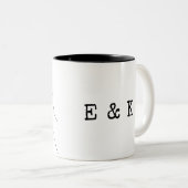 Valentinstag Geschenk Pinky Versprechen Couple Ges Zweifarbige Tasse (VorderseiteRechts)