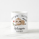 Valentinstag-Geschenk Sloth Tasse (Mittel)