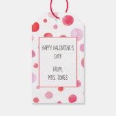 Valentinstag-Geschenk-Tag für Blasen Geschenkanhänger (Rückseite)