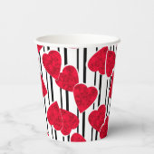 Valentinstag-Geschenk-Tags Pappbecher (Rückseite)