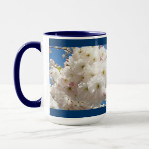 Valentinstag Geschenk Tasse Whie Pink Blossom Blum