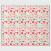 Valentinstag-Geschenk-Wrap Geschenkpapier (Flach)