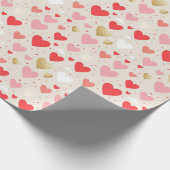 Valentinstag-Geschenk-Wrap Geschenkpapier (Ecke)