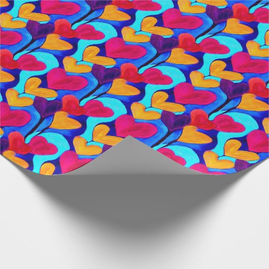 Valentinstag-Geschenk-Wrap Geschenkpapier (Ecke)