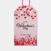Valentinstag-Geschenkanhänger mit hängenden Herzen Geschenkanhänger (Vorderseite)