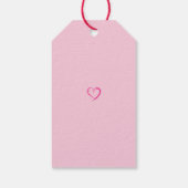 Valentinstag-Geschenkanhänger mit hängenden Herzen Geschenkanhänger (Rückseite)