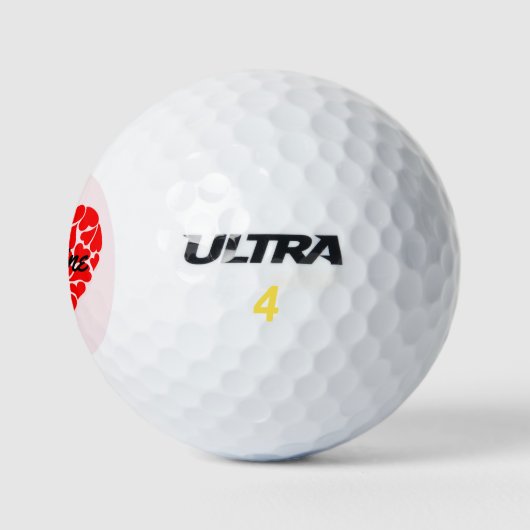 Valentinstag Geschenkbälle für ihn Golfball (Logo)
