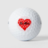 Valentinstag Geschenkbälle für ihn Golfball (Vorderseite)