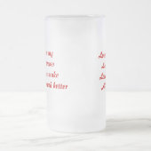 Valentinstag Geschenke-Liebe ist freundlich Mattglas Bierglas (Mittel)