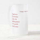 Valentinstag Geschenke - meine Prinzessin Mattglas Bierglas (Vorderseite Links)