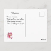 Valentinstag Geschenke Postkarte (Rückseite)