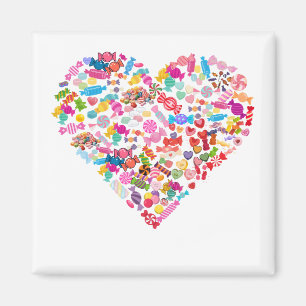 Valentinstag Geschenke Süßigkeiten Herzform Design Magnet