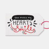 Valentinstag Geschenketiketten Geschenkanhänger (Vorderseite (Horizontal))