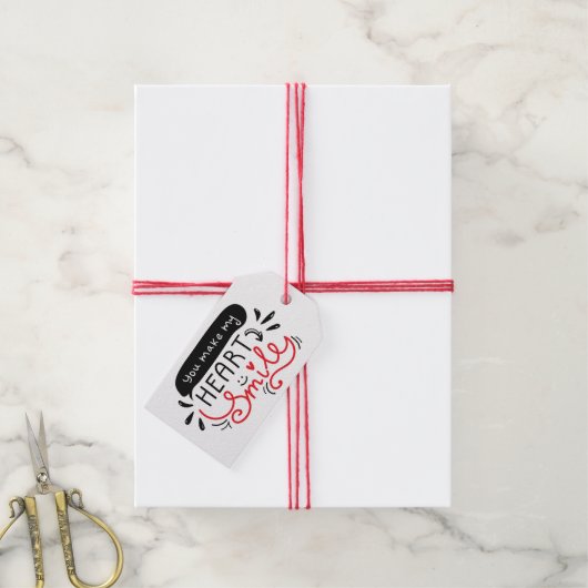 Valentinstag Geschenketiketten Geschenkanhänger (Mit Garn)
