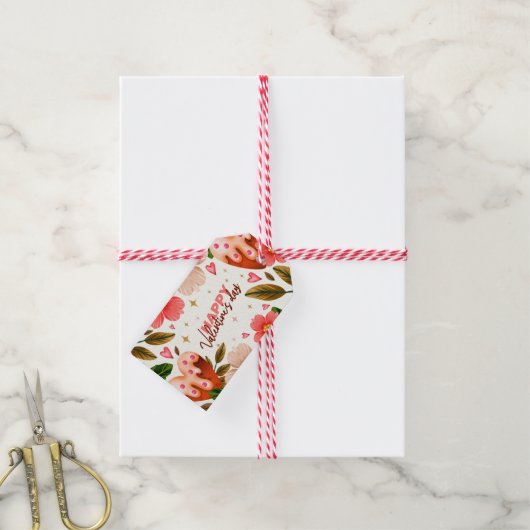 Valentinstag Geschenketiketten Geschenkanhänger (Mit Garn)