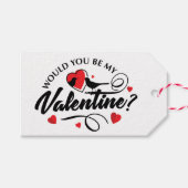 Valentinstag Geschenketiketten Geschenkanhänger (Vorderseite (Horizontal))