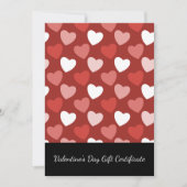 Valentinstag-Geschenkgutschein für kleine Unterneh (Vorderseite)