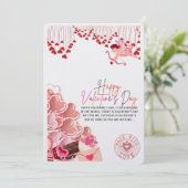 Valentinstag-Geschenkkarte Feiertagskarte (Stehend Vorderseite)