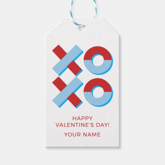Valentinstag-Geschenkkarte Geschenkanhänger (Vorderseite)