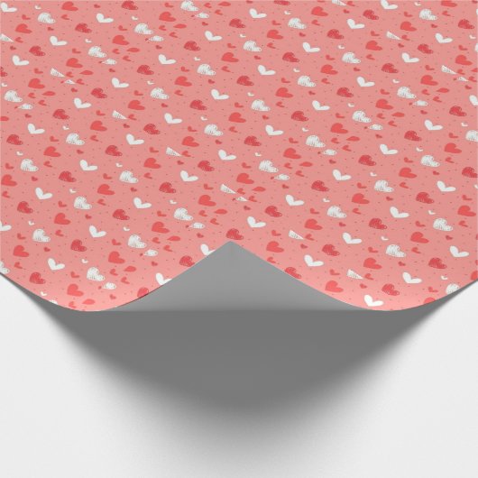 Valentinstag, Geschenkpackung, romantische Verpack Geschenkpapier (Ecke)