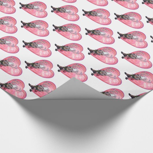 Valentinstag Geschenkpapier (Ecke)