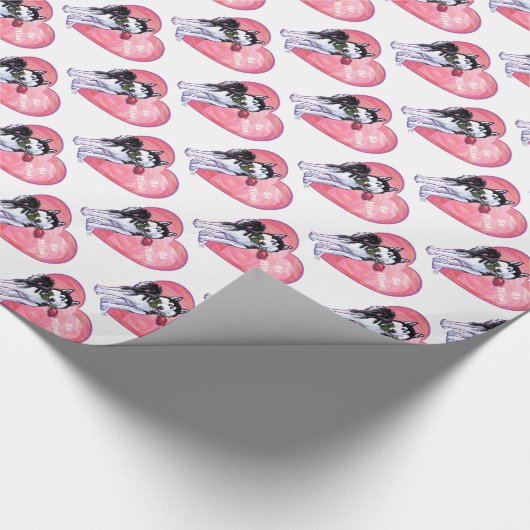 Valentinstag Geschenkpapier (Ecke)