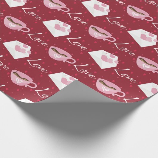 Valentinstag Geschenkpapier (Ecke)